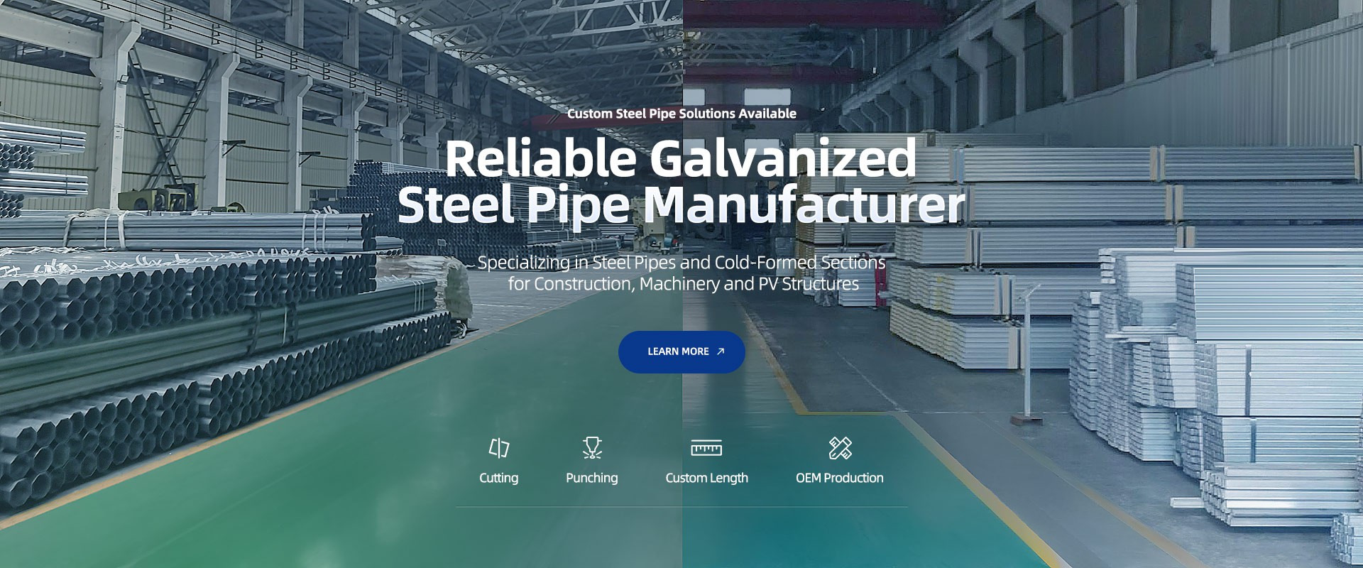 Reliable Galvanized Steel Pipe Manufacturer
